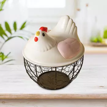Корзина для куриных яиц, большой объем, симпатичный декоративный контейнер Pink Black Grid