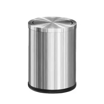 Корзина для мусора из нержавеющей стали с защитой от ржавчины для кухни и ванной комнаты, мусорное ведро для кухни, мусорные баки для кухни серебряный