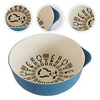 Корзина для овощей Сушилка для сушки кухонных принадлежностей Емкость для мытья продуктов и фруктов Сито Универсальное хранилище фиолетовый