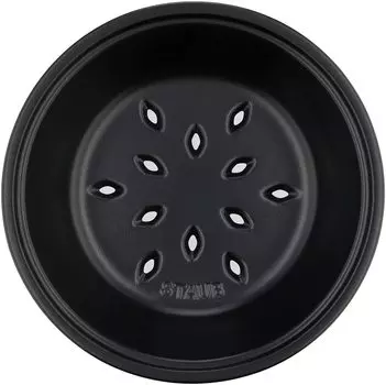 Корзина для пароварки Staub Pico Cocotte Round 22 см, пароварка, японский аксессуар для пароварки Только керамика [Авторизованный продукт] 40509-158 чёрный