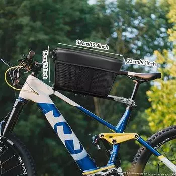 Корзина для перевозки домашних животных Baisher Pet Bike Basket — прочная сетчатая переноска для собак и кошек для горных и шоссейных велосипедов, идеально подходит для шопинга и приключений на свежем воздухе