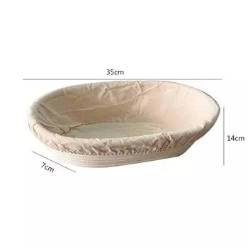 Корзина для расстойки хлеба из ротанга, натуральный овальный ротанг, плетеная корзина для брожения теста, корзины для хлеба Banneton на закваске, инструменты для выпечки