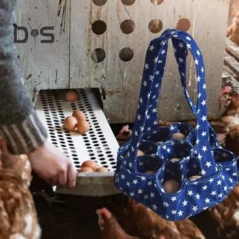 Корзина для сбора окрашенных яиц с ручкой, большая вместимость, складная конструкция, многофункциональный мешок для яиц, переносная корзина для сбора яиц черный белый