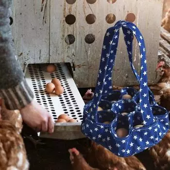 Корзина для сбора окрашенных яиц с ручкой, большая вместимость, складная конструкция, многофункциональный мешок для яиц, переносная корзина для сбора яиц