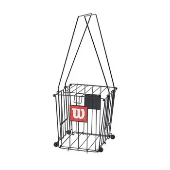 Корзина для теннисных мячей Wilson BALL HOPPER на 90 мячей 57x36x88 см WR8402601001 Может хранить до 90 мячей черного цвета (90 Хоппер) чёрный