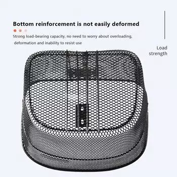 Корзина для велосипеда Горные велосипеды Металлические складные велосипеды Передняя корзина для велосипеда Корзина для хранения для пеших прогулок Верховая езда Покупки Кемпинг На открытом воздухе S