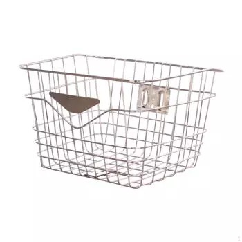 Корзина для велосипеда, передний руль, переноска для домашних животных из нержавеющей стали, прочный контейнер для хранения Style C