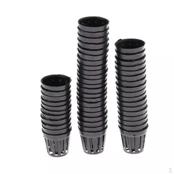 Корзина для водной сетки, горшок с прорезями для аксессуаров Black_4 x 4.3cm