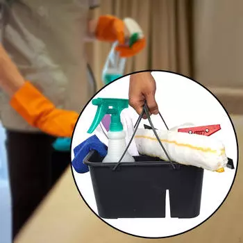 Корзина-органайзер для чистки Корзина для душа, многофункциональная портативная с ручкой для