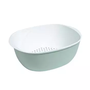 Корзина-сито из полипропилена для пищевых продуктов для удобного мытья риса и фруктов, мытья овощей, мытья риса серый