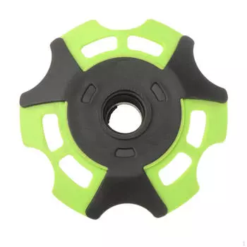 Корзина со снежинками для треккинга, прочная для треккинга, внешний диаметр 3 дюйма, лыжная палка для снега зелёный