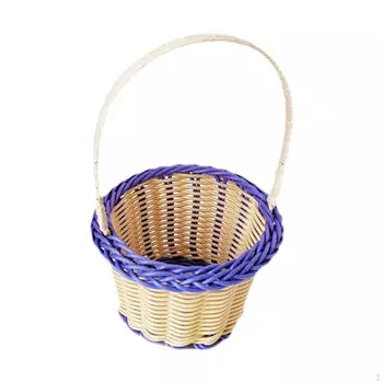 Корзины с цветами. Пикник. Ферма. Овощи. Корзина для сбора фруктов. Девушка из ротанга. фиолетовый