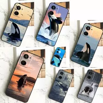 Косатка Orca для Realme 12 Pro Plus 9 10 11 GT5 C51 C31 C67 C55 C53 C35 C33 C30 C21Y C25s GT Neo 6 чехол Realme C35