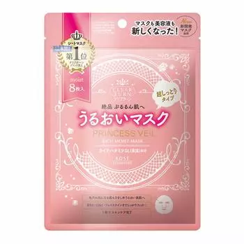 KOSE Clear Turn Princess Veil Rich Moist Mask Маска для лица 8 листов (х 1)