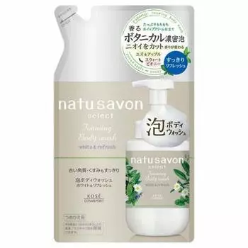 Kose Cosmeport Softimo Natusabon Select White Foam Body Wash Refresh Refill 350 мл x 4 шт.
