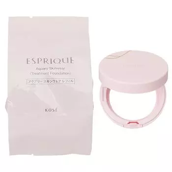 Kose ESPRIQUE Aquarie Skinwear 13g with case Cushion Foundation 02 Natural Beige [Set] SPF50/PA++++