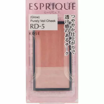 Kose ESPRIQUE Purely Veil Blush RD5 (персиково-красный, хорошо сочетающийся с кожей) 3,3 г Румяна для щек, хайлайтер, тени Нанесите цвет крови из