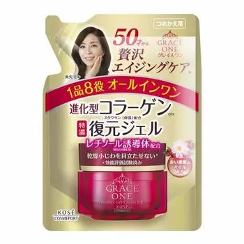 KOSE Grace One All-in-One Rich Repair Gel EX сменный блок 90 г
