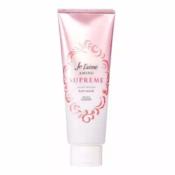 KOSE Jereme Amino Supreme Hair Mask Moist Smooth 230 г Увлажняющая гладкая маска с ароматом розы и жасмина 230 г (Бархатистый Мягкий) & (х 1)