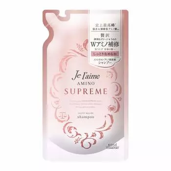 KOSE Jereme Amino Supreme Шампунь Moist Smooth Refill 350 мл Аромат розы и жасмина Refill x 7 (Бархатистый Мягкий) &
