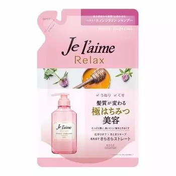 KOSE KOSE Jereme Relax Shampoo (Straight & Sleek) Refill 360mL Makes curly and curly hair smooth and straight Floral honey scent Refill