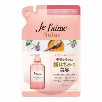 KOSE KOSE Jereme Relax Шампунь (Мягкий и влажный) Сменный блок 360 мл. Делает жесткие и сухие волосы суперувлажненными и мягкими. Цветочно-медовый аромат. Сменный блок
