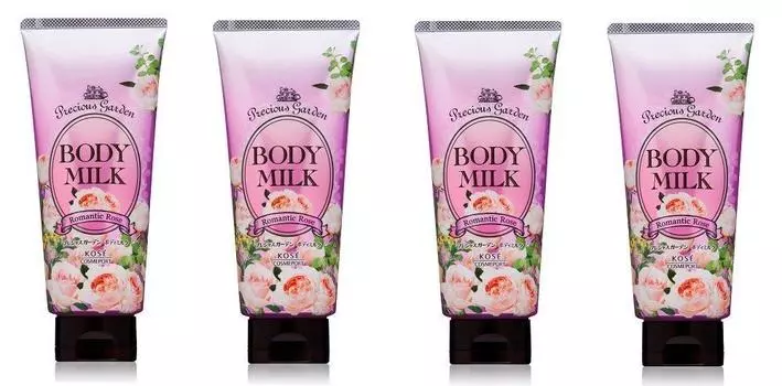 KOSE Precious Garden Body Milk 200 г x 4 шт. [Оптовая закупка] (Романтичная роза)