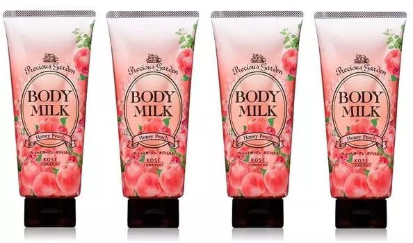 KOSE Precious Garden Body Milk 200 г x 4 шт. [Оптовая закупка] (Медовый персик)