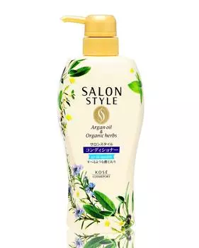 KOSE SALON STYLE Кондиционер 500мл (Воздушный вход Гладкий) кремовый