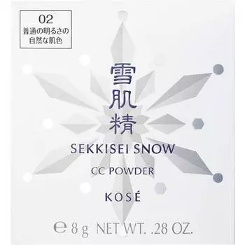 Kose Sekkisei Sekkisei Snow CC Powder Refill Only 02 Natural Skin Color With Normal Brightness