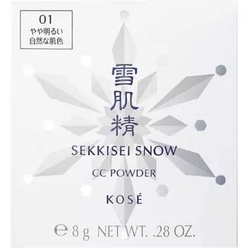 Kose Sekkisei Sekkisei Snow CC Powder Refill Only 01 Слегка яркий естественный тон кожи
