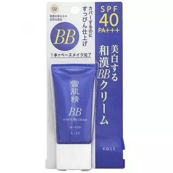Kose Sekkisei Sekkisei White Bb Cream 30 г 02 Нормальная яркость Натуральный цвет кожи