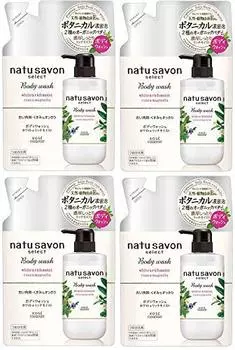 KOSE Softimo Natusabon Select White Body Wash Rich Moist Refill x 4 [Оптовая закупка]