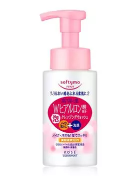 KOSE Softymo Foam Cleansing Wash H 200ml (Hyaluronic Acid)