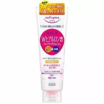 Kose Softymo Super Cleansing Wash Гиалуроновая кислота 190 г Набор для снятия макияжа из 10 шт. (Очищающий мусс)