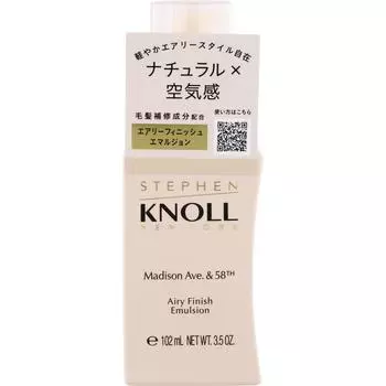 Kose Steven Knoll Madison 58 Airy Finish Эмульсия 100 г Другое (проверьте замки, очистители языка и т. д.) Средства для укладки Нанесите небольшое количество (1-2 помпы) в