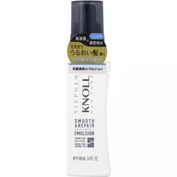 Kose Steven Knoll Увлажняющая смягчающая эмульсия Smooth Repair 100 мл Процедуры вне ванны Нанесите необходимое количество (2–3 нажатия для полудлинных волос) к y