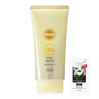 KOSE Suncut Multi Vitamin UV Essence 80 г Солнцезащитный крем с бонусом SPF50+ PA++++ белый