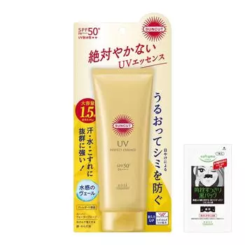 KOSE Suncut Perfect UV Essence 120 г, большой объем, солнцезащитный бонус, включен SPF50+ PA++++ белый