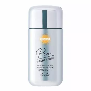 KOSE Suncut Pro Defense Sunscreen UV Milk with Antiperspirant Function to Suppress Sweat and Odor 60mL Slight Fresh Citrus Scent 60ml Multi-Block (x