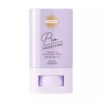 KOSE SUNCUT Prodefense Tone Up UV Stick SPF50+ PA++++ солнцезащитный стик с функцией цветокоррекции кожи, 20 гр