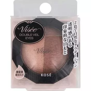 Kose VICE RICHET Double Veil Eyes BR-1 Pink Brown 3.3g Eye Makeup Eye Color & Eye Shadow Vicerische Apply B to the corner of the eye with fingertips,