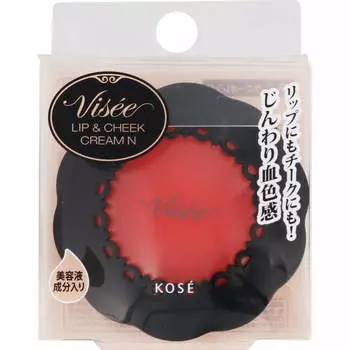 Kose VICE RICHET Крем для губ и щек VICE RICHE N OR-7 Sunny Orange 5,5 г Косметика для губ Vicerische Нанесите небольшое количество на кончики пальцев и растушуйте на губах.