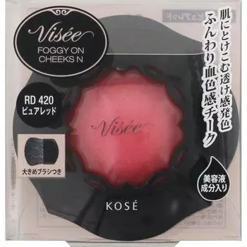 Kose VICE RICHET VICE LICHE Foggy On Cheeks N RD420 Pure Red 5g Skin Makeup Vicerische Нанесите необходимое количество на кисть, проверьте количество c