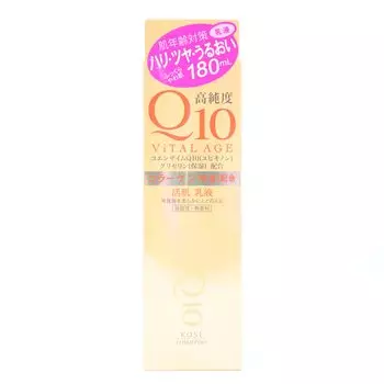 KOSE Vital Age Q10 молочный лосьон 180 мл