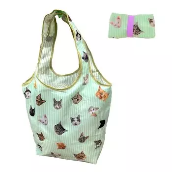 Кошачьи чувства Mitsuaki Iwago 22cats Эко-сумка для покупок Сумка-мешок Marche с молнией с рисунком кошки Большая вместимость Компактная легкая складная вставка