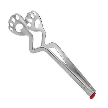 Кошачьи когти из нержавеющей стали, щипцы для еды, зажимы для барбекю, основная кухонная утварь серый