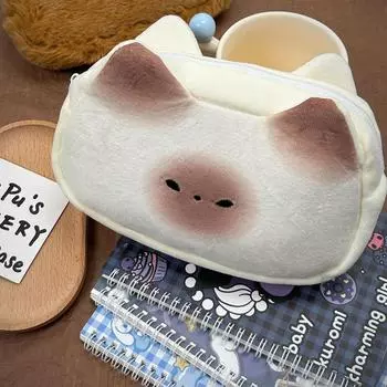 Кошачьи пеналы для школы, симпатичные школьные принадлежности, пенал большой емкости, сумка для карандашей, большой емкости, пенал для карандашей, ручка-карандаш