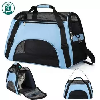Кошачьи сумки Портативная сумка-переноска для собак Сетчатые дышащие сумки-переноски для маленьких собак Складная сумка для кошек Дорожная сумка для домашних животных Сумка S