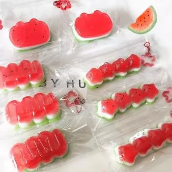Кошачьи супер эластичные игрушки-фрукты Звезды Медленный отскок Игрушка-фрукт Моделирование Арбуз Сжимаемая игрушка Дети style 5